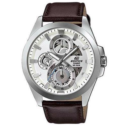 Image of Edifice mat rustfri stål quartz dual time (A-5486) Herre ur fra Casio, ESK-300L-7AVUEF